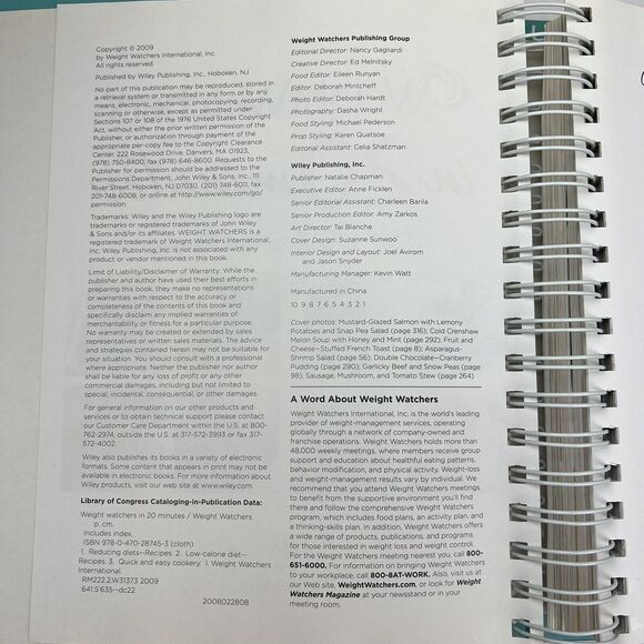 Y2K Weight Watchers Cookbook Meals In 20 Minutes Includes Points 250 Recipes - Picture 4 of 8